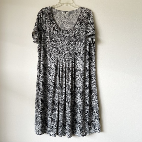 Agnes Orinda Floral Inverted Box Pleat Boho Dress - Picture 4 of 13